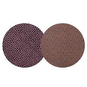 Sousplat Artesanal Páscoa Marrom / Patinha Rosa 30cm C/MDF