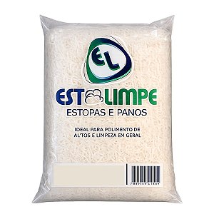 Estopa Branca 100% Algodão 1kg