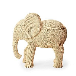 Escultura Elefante Em Poliresina 14x35,5x34cm Mart