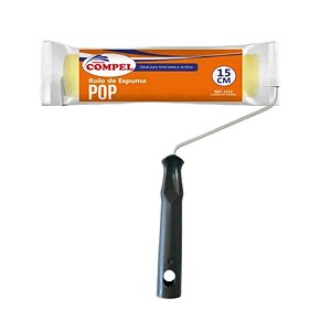 Rolo 15cm Espuma Amarela Compel