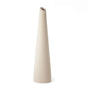Vaso Ceramica Areado Branco 16486 36,5x6,5cm Mart