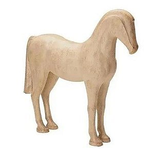 Escultura Cavalo de Tróia em Poliresina 13891 35x10,5x37cm Mart