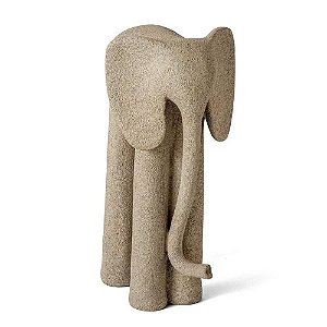 Escultura Elefante em Poliresina 29x14x15,5cm 16315 Mart
