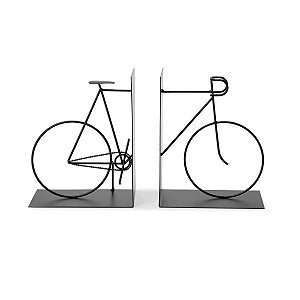 Escultura Aparador de Livros Bicicleta em Metal 19x30x10cm 15837 Mart
