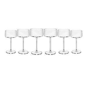 Taça Coupe 220ml CJ 6 De Cristal Ecologico Alex 35709