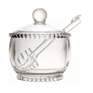 Meleira Cristal Pear C/Colher 10x10x11cm Wolff