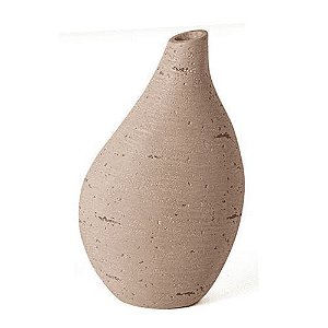 Mini Vaso em Poliresina 16x10,5X6cm (AxLxP) Bege 16310B Mart