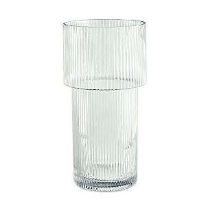 Vaso Decorativo em Vidro 17366 30x14,50x14,50cm (LxPxA) Mart