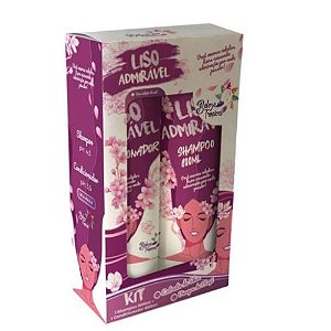 Kit Shampoo e Condicionador Liso Admirável 800ml- Beleza Tropical