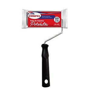 Rolo 9cm Espuma Cinza Compel