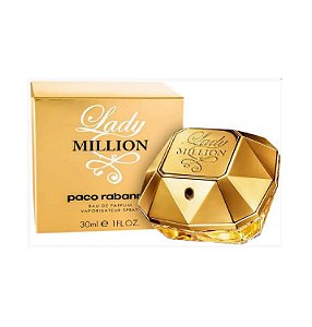 Paco Rabanne Lady Million Feminino 80ml Original (Lady_Million_80ml)