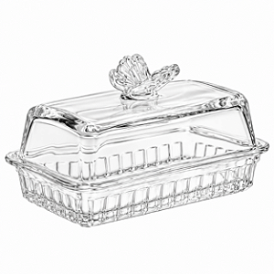 Manteigueira Butterfly de Cristal 17x10,5x10cm 20598 Wolff