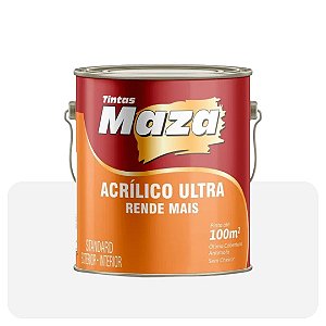 Tinta Acrílica Gelo 3,6L Fosco Maza Ultra Rende Mais Standard