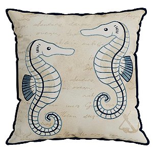 Almofada Náutica Cavalo Marinho 347183 50x50cm Belchior