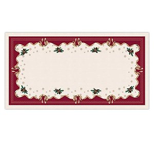 Toalha De Mesa Natalina Natal Radiante 1,40x2,70cm 197052 Belchior