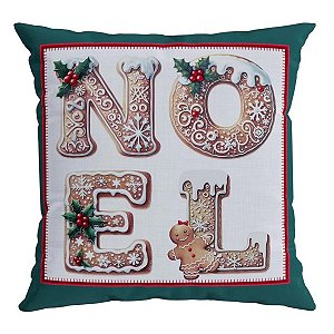 Almofada Natalina Biscoito Nevado 445517 43x43cm Belchior