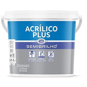 Tinta Acrílica Plus Semi Brilho Branca Balde 18L Maza