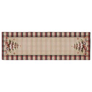 Toalha Caminho de Mesa Natalino A Magia Dos Biscoitos 530062 43x141cm Belchior