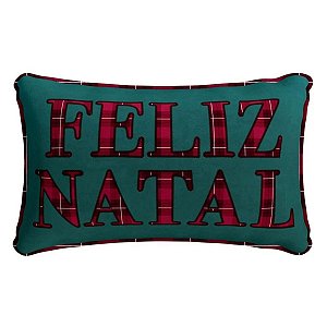 Almofada Natalina Cordone Feliz Natal 445485 35x55cm Belchior