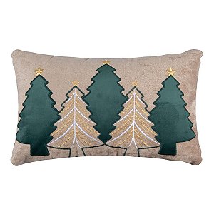 Almofada Natalina Baguete Pinheiros 445482 35x55cm Belchior
