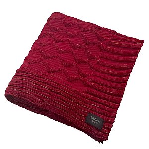 Manta Decorativa DeTricot Chevron C/ Lurex 90x1,80cm 508009112