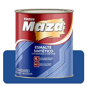 Esmalte Brilhante Azul França 3,6L  Sintético Solvente 00559  MAZA