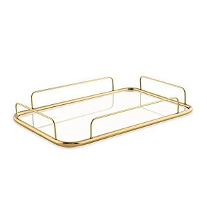 Bandeja Em Metal Espelhado 13043 P 5,5x38,5x25,5cm Mart