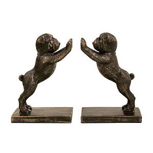 Escultura Aparador de Livros Cachorro 20x27x9cm 17826 Mart