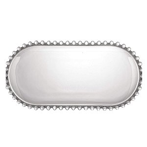 Travessa Cristal Oval 24x12x2cm Pearl 28386 Wolff