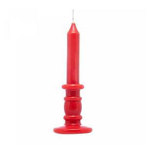 Vela de Parafina Classic Vermelha 6x16,5cm 61636 Wolff