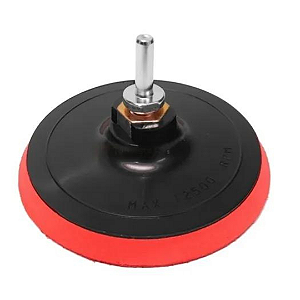 Suporte P/ Disco C/ Velcro 150mm Rosca M14 E Adaptador 8mm