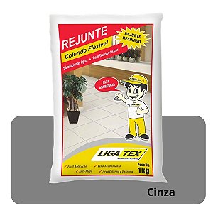 Rejunte Flexivel Cinza 1kg Resinado LigaTex