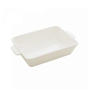 Refratário Basic  Porcelana C/ Alça 14,5x23,5x5cm 5766 Lyor