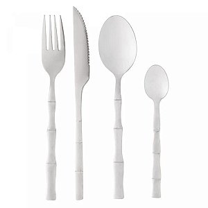 Faqueiro  Elegant  16 Peças  Aço Inox Bambu 5722 Lyor