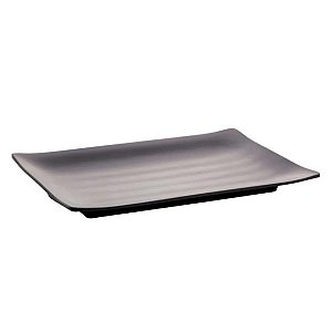 Travessa Retangular  Melamina Granilite 24,5x 6,5cm 2837 Lyor