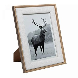 Porta Retrato de Mdf Branco 13cm x 18cm 220355 Lyor