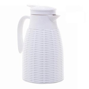 Garrafa Térmica Rattan Branca 1L 6836 Lyor