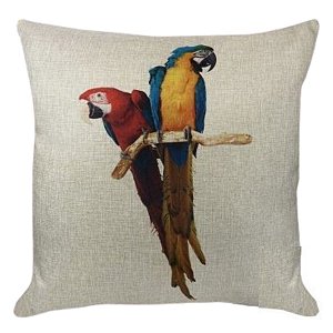 Almofada Passaro Arara 420-03  52x52cm Decortextil