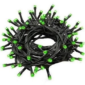 Pisca Pisca Luz Fixa Verde 1000L 20m Bivolt 1UN 1140540 Cromus