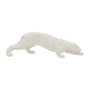 Escultura Em Poliresina Pantera 13x41x7,5cm 19408 Mart