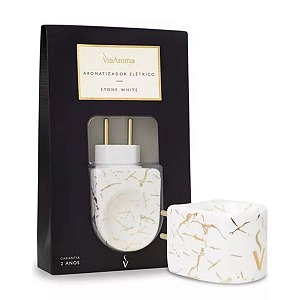 Aromatizador Elétrico Stone White Viaaroma