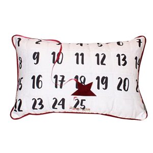 Almofada baguete Natalalina  Calendário 35x55cm Belchior