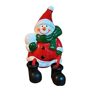 Mini Boneco De Neve Decorativo Sentado 7cm  FafaImports