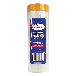 Protege Fácil 240cmx10mt Plástico Filme Fita Adesiva Pintura