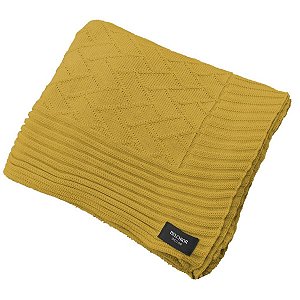 Manta Decorativa Link  Amarelo 508007162 0,90x1,80cm