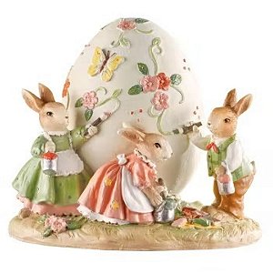 Coelho de Pascoa Magia Em Familia 1064885 21,5x16,5x17,70cm