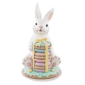 Coelho de Pascoa Pastries C/Macarons 1050391 26,5x16x15m (AxLxP)