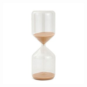 Ampulheta De Vidro 60min Areia Laranja 18321