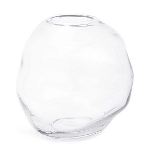 Vaso De Vidro Transparente 18702 21cm Mart