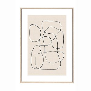 Quadro Minimalista Em Canvas 13575-1 70x50x3cm Tela Mart